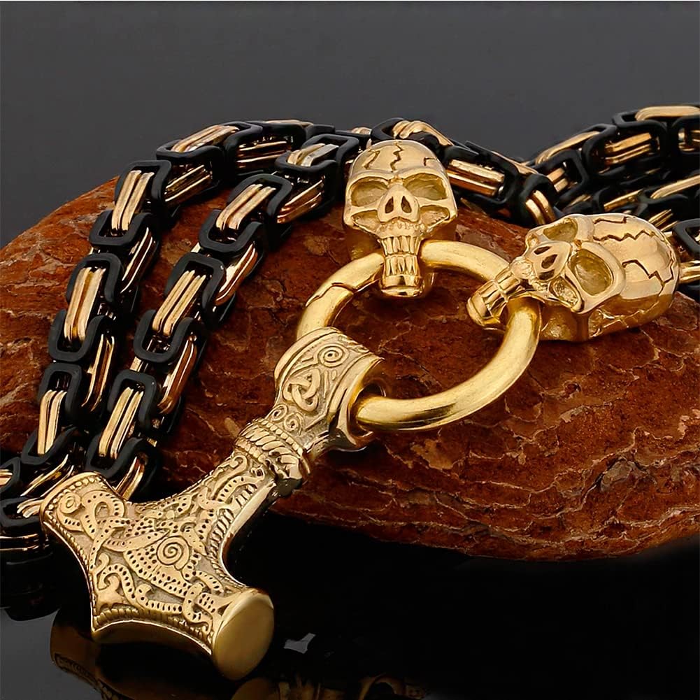 Thor Skullborn Mjölnir Pendant Necklace