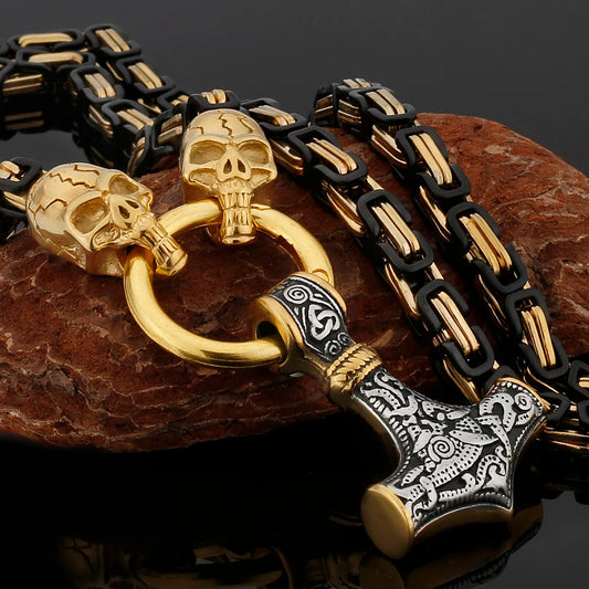 Thor Skullborn Mjölnir Pendant Necklace