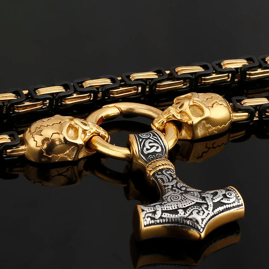 Thor Skullborn Mjölnir Pendant Necklace