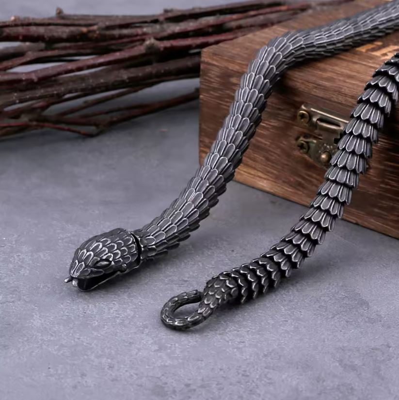 Vintage Nordic Viking Necklace & Bracelet