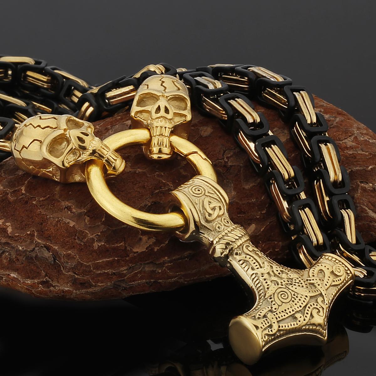 Thor Skullborn Mjölnir Pendant Necklace